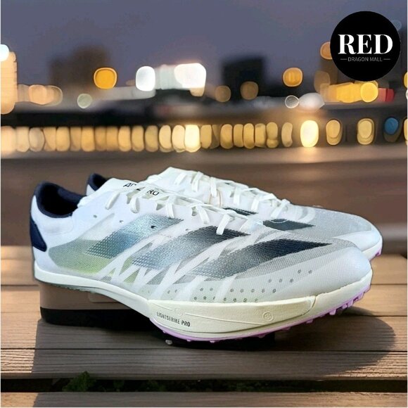 Adidas Adizero Ambition Track Spikes Cleats White Green IE5486 - Men’s Size 11.5 - Picture 3 of 16